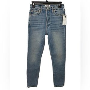 NWT RE/DONE 90s High Rise Ankle Crop Jeans in Hazey Indigo Women’s Size 26